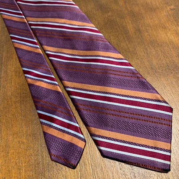 Ike Behar Other - Stripe silk neck tie